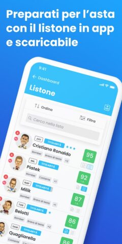 Fantacalcio ® Guida per l’asta для Android — скриншот 2