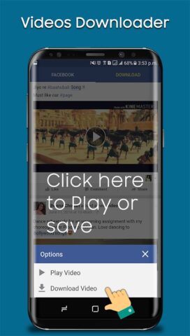 Загрузить видео для FB для Android — скриншот 2