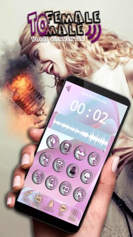 Женщина Мужчине Изменить Голос для Android — скриншот 2