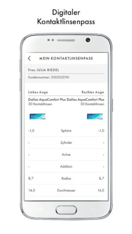 Fielmann Kontaktlinsen App для Android — скриншот 5