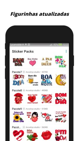 Figurinhas bom dia e boa noite для Android — скриншот 3