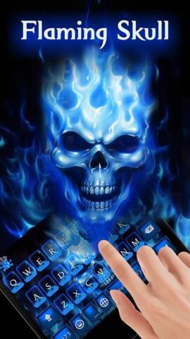 тема Flaming Skull для Android — скриншот 2