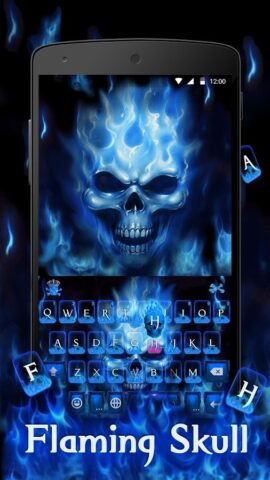 тема Flaming Skull для Android — скриншот 3