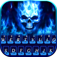 тема Flaming Skull для Android