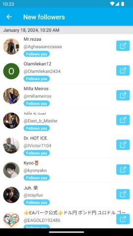 Followers Analyzer for Twitter для Android — скриншот 5