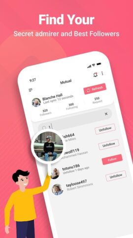 Followers & Unfollowers для Android — скриншот 4