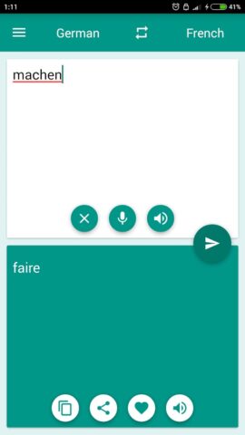 French-German Translator для Android — скриншот 3