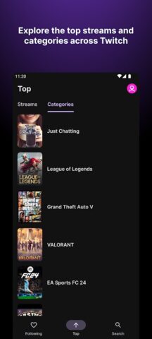 Frosty for Twitch для Android — скриншот 3