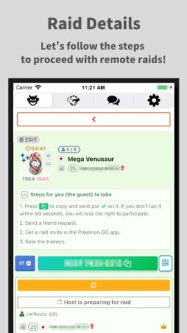 GO FRIEND — Удаленные рейды для Android — скриншот 5