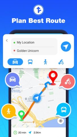 Навигация GPS-карт для Android — скриншот 1