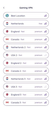 Gaming VPN: For Online Games для Android — скриншот 4