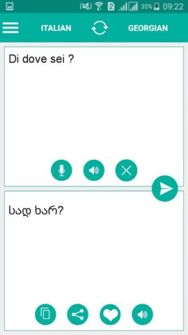 Georgian Italian Translator для Android — скриншот 2