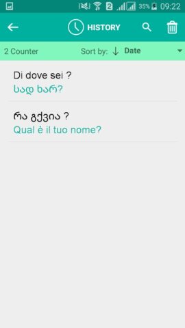 Georgian Italian Translator для Android — скриншот 3