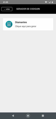 Gerador de Codiguin для Android — скриншот 3