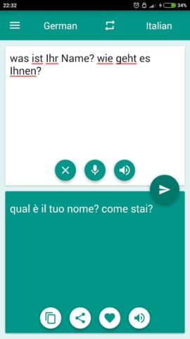 German-Italian Translator для Android — скриншот 2