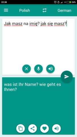German-Polish Translator для Android — скриншот 1