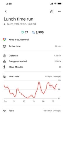 Google Fit: Activity Tracker для iOS — скриншот 4