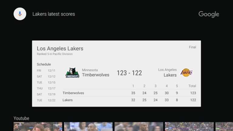 Google app for Android TV для Android — скриншот 5