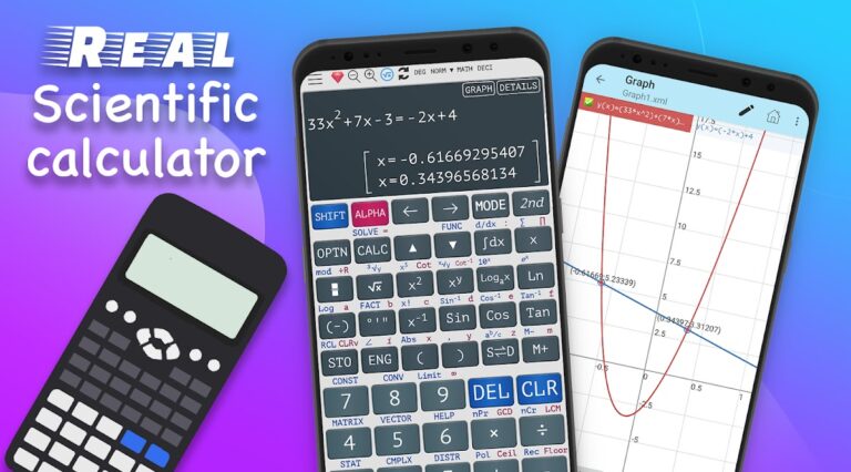 Calc300 Научный калькулятор для Android — скриншот 1