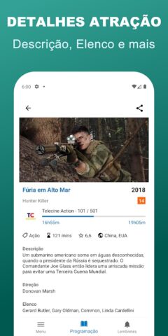 Guia TV Programação de Canais для Android — скриншот 2