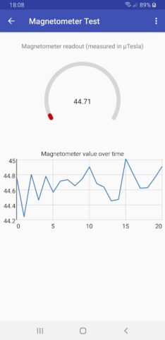 Gyroscope Test для Android — скриншот 4