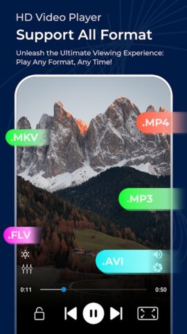 HD-видеоплеер всех формат для Android — скриншот 1