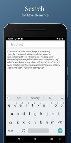 HTML/CSS Website Inspector для Android — скриншот 1