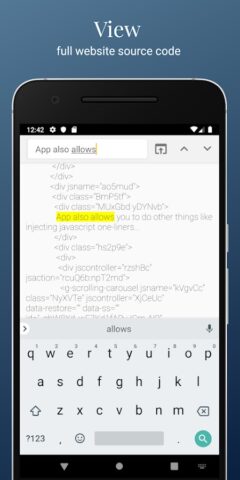 HTML/CSS Website Inspector для Android — скриншот 3