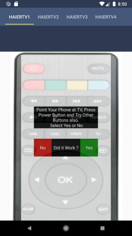 Haier TV Remote для Android — скриншот 5