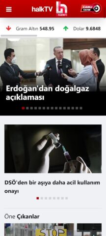 Halk TV для Android — скриншот 1