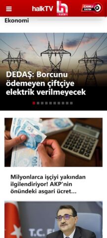 Halk TV для Android — скриншот 3