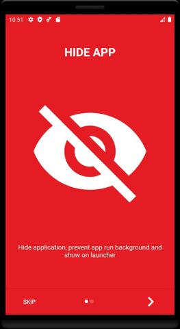 Скрыть приложения для Android — скриншот 1