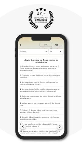Bíblia Sagrada для Android — скриншот 2