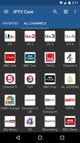 IPTV Core для Android — скриншот 1