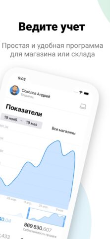 Учет онлайн: торговля и склад для iOS — скриншот 1
