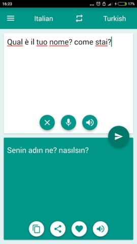 Italian-Turkish Translator для Android — скриншот 2