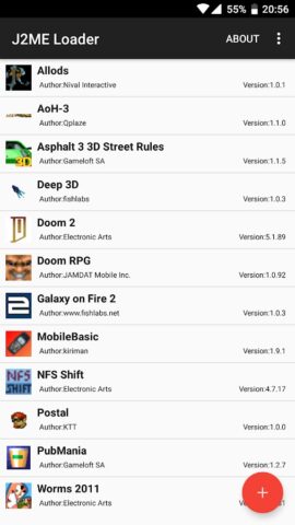 J2ME Loader для Android — скриншот 1