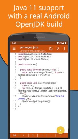 Jvdroid — IDE for Java для Android — скриншот 2