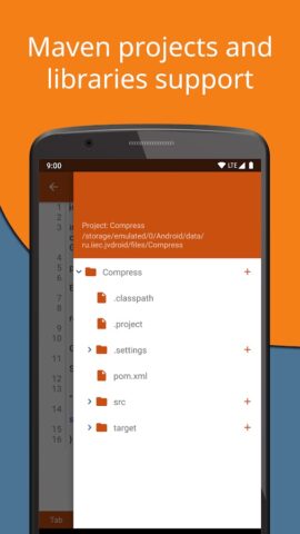 Jvdroid — IDE for Java для Android — скриншот 3
