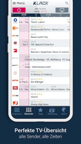 KLACK Fernseh- & TV-Programm для Android — скриншот 2