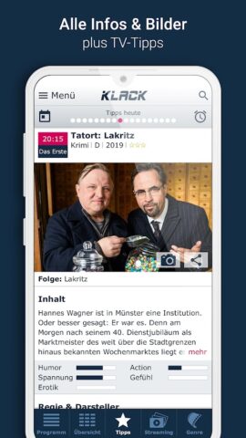 KLACK Fernseh- & TV-Programm для Android — скриншот 3