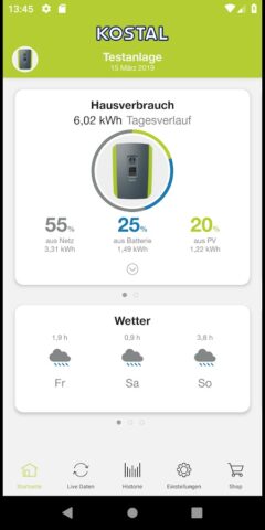 KOSTAL Solar App для Android — скриншот 4