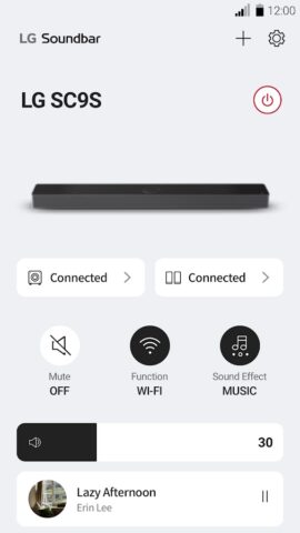 LG Soundbar для Android — скриншот 3