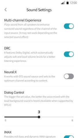 LG Soundbar для Android — скриншот 5