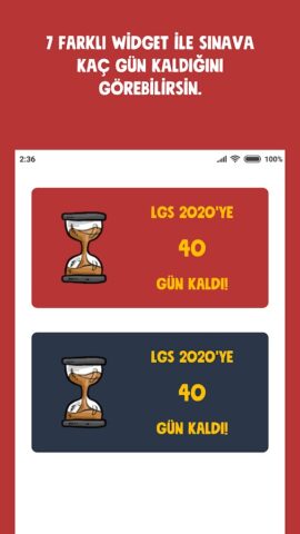 LGS Sayaç ve Widget для Android — скриншот 3