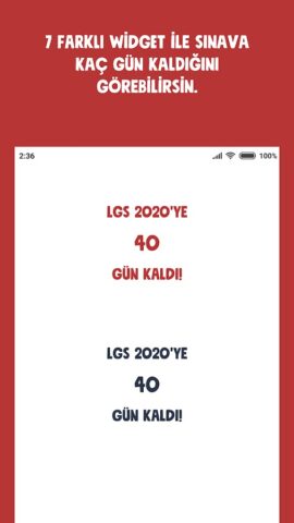 LGS Sayaç ve Widget для Android — скриншот 4