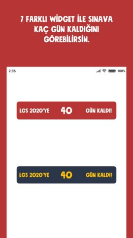 LGS Sayaç ve Widget для Android — скриншот 5