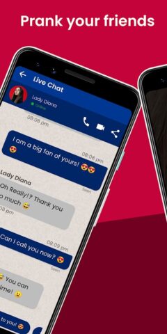Lady Diana Fake Call & Chat для Android — скриншот 4