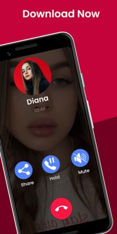 Lady Diana Fake Call & Chat для Android — скриншот 5