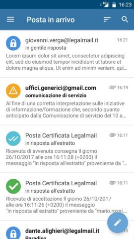 Legalmail для Android — скриншот 2